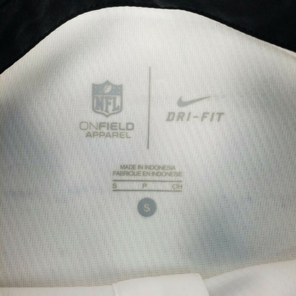 Nike Dri Fit Short Sleeve Pittsburg Steelers Logo Polo Shirt Mens White Small - Picture 10 of 13